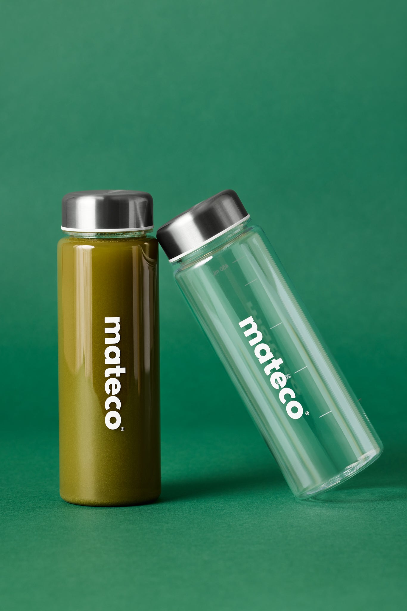 mateco Tritan drink bottle for brewing yerba mate on the go