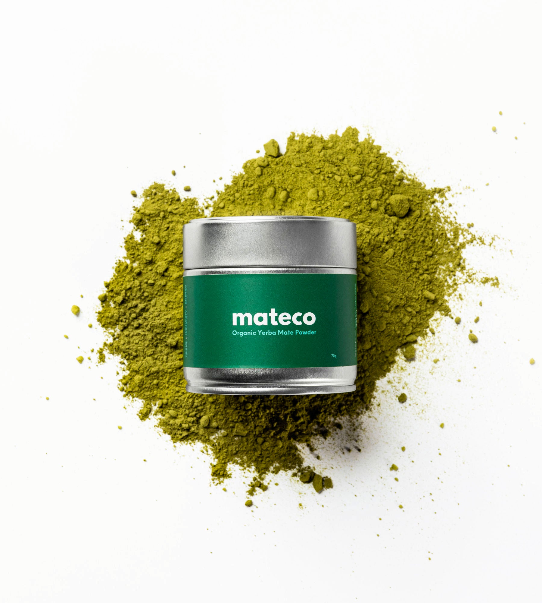 Organic Yerba Mate Powder - 70g Tin